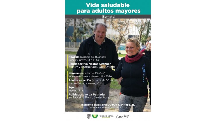 Jornadas recreativas y saludables para adultos mayores 
